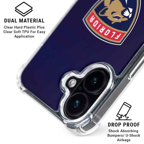 NHL Florida Panthers Alternate Jersey iPhone 16 Clear Case